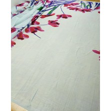 Su Yeşili Fonda Kırinkıl Şifon (En 140 cm x Boy 175 Cm)