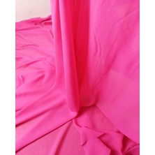Şeker Pembesi Renkte Şifon (En 120 cm x Boy 250 Cm)