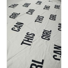 Beyaz Renkte Pamuk Viskon (En 110 cm x Boy 110 Cm)