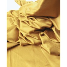 Yağ Yeşili Renkte Pamk Saten (En  140 cm x Boy  200 Cm)