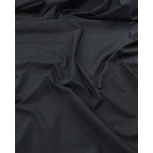 Siyah Renkte Poplin Dokuma (En  140 cm x Boy 325 Cm)