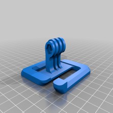 BYR Gopro Yürüyüş Sırt Çantası Omuz Askısı (4cm) Montaj Parçası (Remix) (Plastik Aparattır!!!)