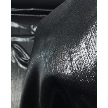 Siyah Üzeri Lame Varaklı Yoryo Saten Şifon En: 140