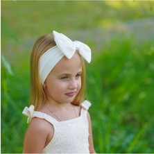 Kız Pamuklu Penye, Kaymaz, Terletmez, Ultra Hafif Esnek  Bağlamalı Saç Bandı