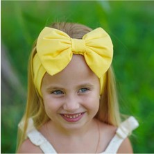 Kız Pamuklu Penye, Kaymaz, Terletmez, Ultra Hafif Esnek  Bağlamalı Saç Bandı