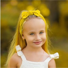 Kız Pamuklu Penye, Kaymaz, Terletmez, Ultra Hafif Esnek  Bağlamalı Saç Bandı