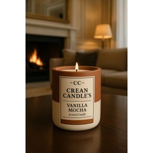 Crean Candle’s Kokulu Mum Vanilla Mocha Aroması  │ 400 ml Premium & Eşsiz Koku │ Lüx Tasarımı ile Muazzam Dekorasyon