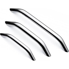 Kartal Lüks 160 mm Mobilya Mutfak Çekmece Dolabı Dolap Kulpu Kulbu Kulpları - Krom - 7 Adet