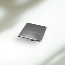 Kare Düğme Kulp Mobilya Mutfak Çekmece Dolap Dolabı Kapak Kulpu Kulpları Kulbu Krom Metal (9 Adet)