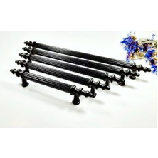 Zirve Elit 160 mm Mobilya Mutfak Çekmece Dolabı Dolap Kulpu Kulbu Kulpları - Siyah - 4 Adet