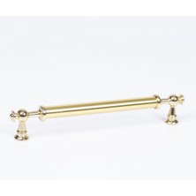 Tuğra Metal 160 mm 16 cm Mobilya Mutfak Çekmece Dolabı Dolap Kulpu Kulbu Kulpları - Altın - 10 Adet