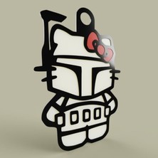 BYR Starwars - Hello Kitty - Boba Fett - Anahtarlık (Plastik Aparattır!!!)