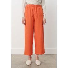 Nihan Beli Lastikli Bol Paça Pantolon