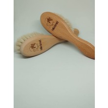 Naturamed Bebek Tarağı Keçi Kılı Fırça Doğal Fırça Bebek Fırçası