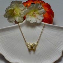 Chainbysilver Çelik Gümüşrengi Kelebek Sallantılı Kolye