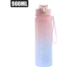 Serenity Haven Motivasyonel Su Matarası Su Şişesi Suluk 900 ml Tritan Spor Salonu Su Şişesi Bpa Içermez Suluk