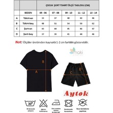 2'li Set Baskılı Kız Çocuk Pamuk Şort Tshirt Takım 05 5 6 7 8 9 10 11 12 13 14 Yaş Tişört Voleybol