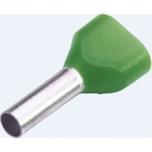 Izoleli Çift Giriş Yüksük 2X10 mm Kahverengi 25 Adet Paket