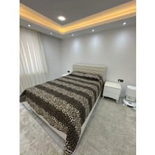 Battal Boy Yatak Örtüsü 220X230 | 2 Adet Yastık Kılıfı 50X70 | Çeyiz Seti | Çeyiz Takımı | Leopar