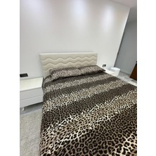 Battal Boy Yatak Örtüsü 220X230 | 2 Adet Yastık Kılıfı 50X70 | Çeyiz Seti | Çeyiz Takımı | Leopar