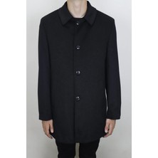 Pelikan Fistan Store Erkek Klasik Kesim Rahat Kalıp Düğmeli Büyük Beden Kışlık Kaşmir Kaban