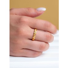 22 Ayar Altın Kaplama Burma Model Yüzük