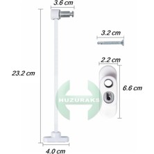 Aren Je Beyaz Çelik Halatlı Kablolu Pvc Pencere Emniyet Çocuk Güvenlik Kilidi 1 Adet