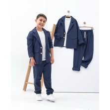 Zelhan Kids Erkek Çocuk Keten Takım