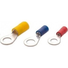 Izoleli Yuvarlak Tip Pabuç 0,5-1,5 mm Civata Çapı 3,2 mm 50 Adet Paket