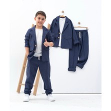 Zelhan Kids Erkekçocuk Keten Takım