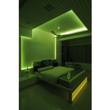 Yeşil Şerid LED Işık 12V Adaptör Tak Çalıştır 5 Metre