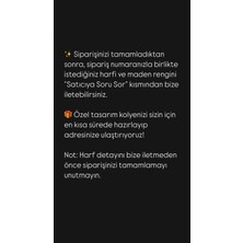 Gümüş Kişiye Özel Tasarım Harf Kolye