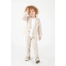 Erkek Çocuk Spor Keten Takım Elbise