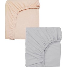 North Online 2 Adet 70 x 120 x 20 cm Lastikli Penye Kumaş Bebek Çarşafı