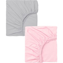 North Online 2 Adet 70 x 120 x 20 cm Lastikli Penye Kumaş Bebek Çarşafı