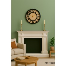 Ahşap dikoratif Lazer Kesim Duvar Saati