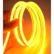 3 Metre Amber Neon LED Slikonlu
