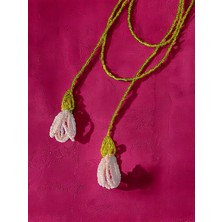 Pembe Çiçek Kolye | El Yapımı | Handmade