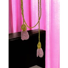Pembe Çiçek Kolye | El Yapımı | Handmade