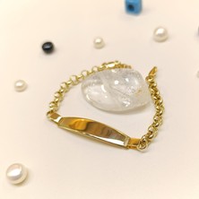 Isim Yazılabilir Çocuk Bileklik 14 Ayar Altın Hd Videolu