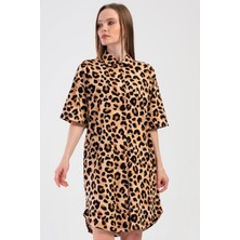 Pamuklu Kadın Düşük Omuzlu Tamamı Düğmeli Kısa Kol Gecelik
, 408465