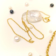 45CM 1.2mm Ince Forse Zincir 22 Ayar Altın  Hd Videolu