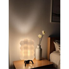 Wave Nordic Masa Lambası | Dalga Formlu Modern Dekoratif Obje Abajur