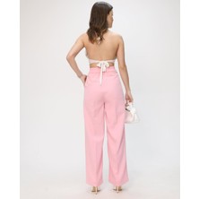 Kadın Pembe Palazzo Pantolon