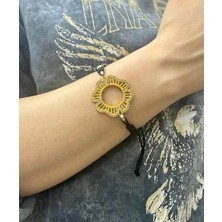 Çelikoğlu Kuyumculuk 22 Ayar Altın Kaplama Ceyrek Cerceveli Bileklik