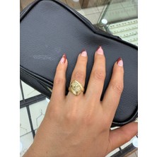 Çelikoğlu Kuyumculuk 14 Ayar Altın Taşsız Kugulu Kadın Yüzükğü 2,27 gr