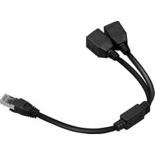 Hk Tech RJ45 2x Dişi Ethernet Çoklayıcı Splitter Dağıtıcı