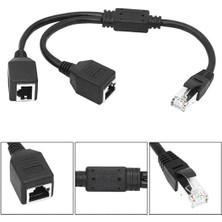Hk Tech RJ45 2x Dişi Ethernet Çoklayıcı Splitter Dağıtıcı