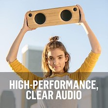 House Of Get Together, Taşınabilir Bluetooth Hoparlör Kutusu, Kablosuz Bağlantı, Mikrofon, Oda Doldurucu Ses, 3,5 mm Aux Girişi, USB Bağlantı Noktası, 10 Saat Pil Ömrü, Siyah