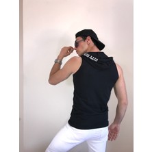 Unisex Kapüşonlu Baskılı T-Shirt